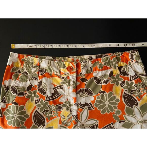 STYLE & CO. Multicolored Floral Cargo Crop Pants sz 6P - Picture 8 of 12